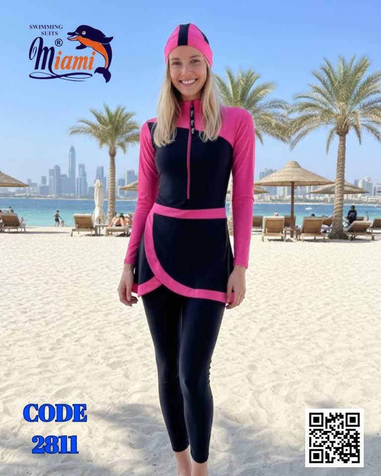 مايوه ميامى بوركيني سادهxساده 2811 - الصورة 2
