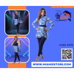مايوه ميامى بوركيني مطبوع 2978