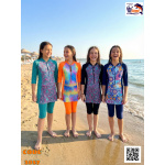 مايوه ميامى بناتي بجيبة 3057