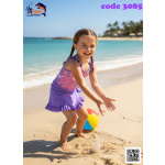 مايوه ميامي قطعة واحدة +جيبة كاش مايوه 3085
